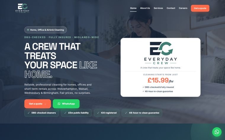 Everyday Crew website