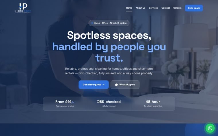 Hiring Point website