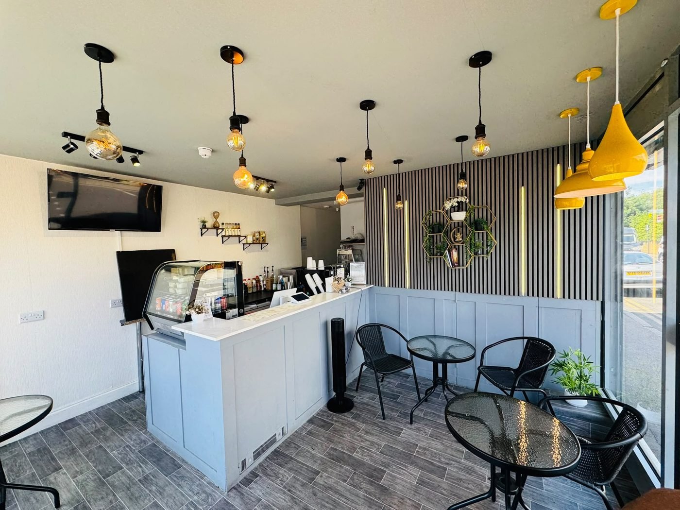 Spuds & Shakes interior — counter and seating